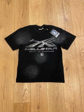 Hellstar Men's Black Graphic Short Sleeve Tee